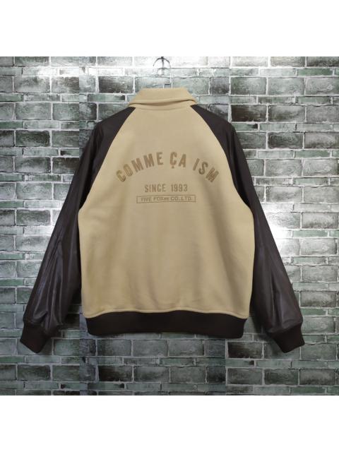 Other Designers Comme Ca Ism - Comme Ca Ism Big Logo Collared Button Jacket #513-19