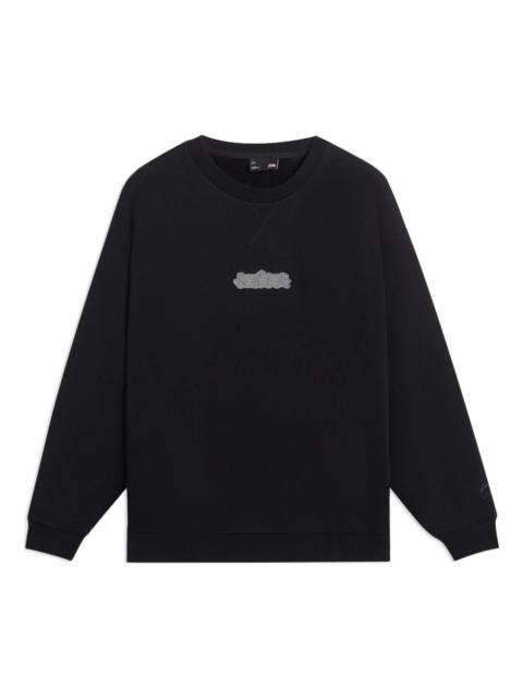 Li-Ning Li-Ning Small Graphic Sweatshirt 'Black' AWDSB51-3
