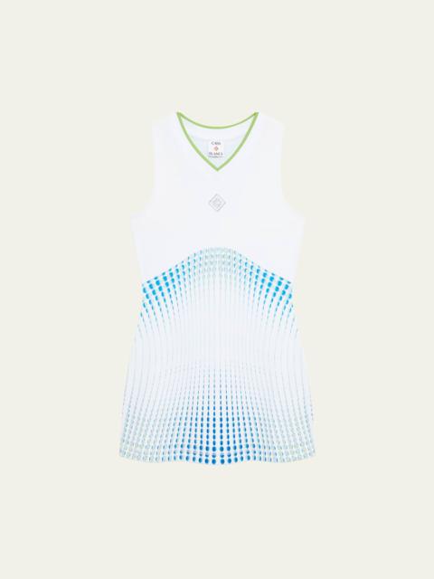 CASABLANCA Ombre Dot-Print Tennis Mini Dress