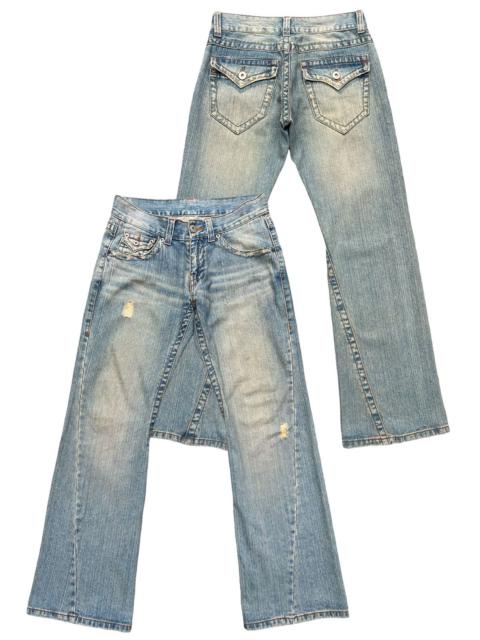 Other Designers Japanese Brand - Japan Distressed Mudwash Rusty Flare Denim Jeans 32x32