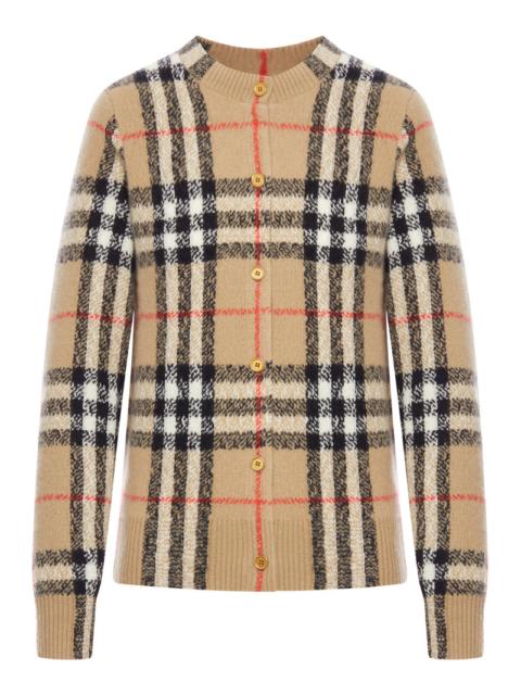 Burberry Burberry Women Wool And Cashmere Check Cardigan