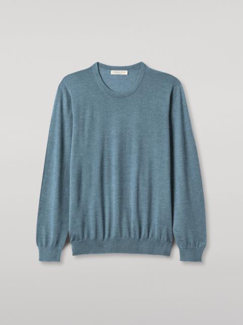 Johnstons of Elgin Fin Green Superfine Cashmere Jumper