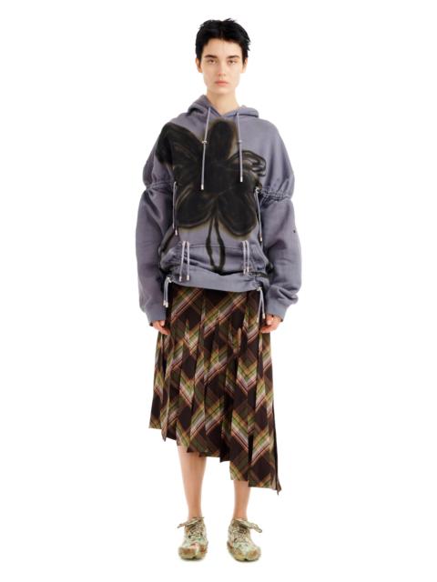 Collina Strada MIDNIGHT FLOWER POT RHINESTONE BURST HOODIE