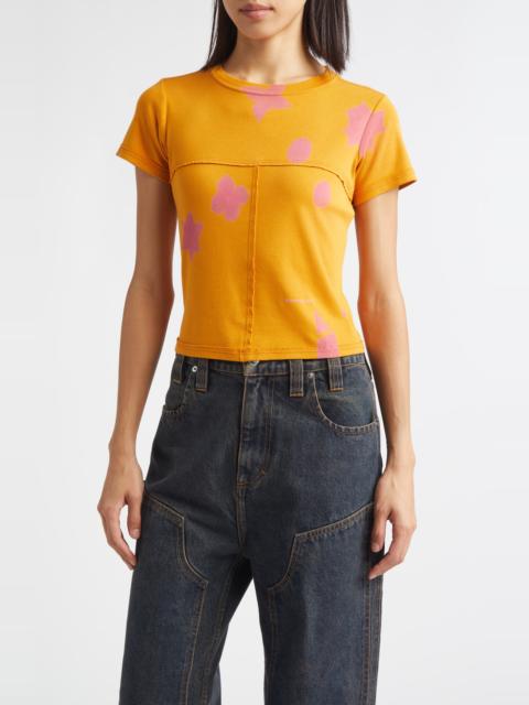 ECKHAUS LATTA Eckhaus Latta Lapped Baby Tee in Pop at Nordstrom