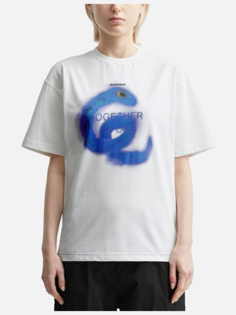 ADER error SNAKE SEMI-OVERSIZED FIT T-SHIRT