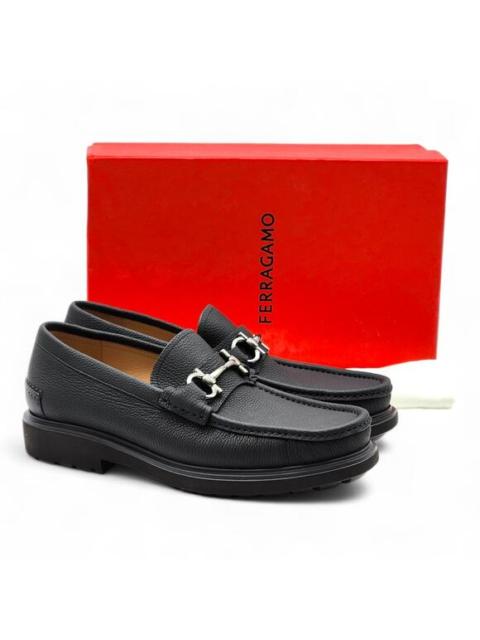 FERRAGAMO Salvatore Ferragamo Glasgow Calfskin Leather Loafers 7.5 EE US 8.5 Black $950
