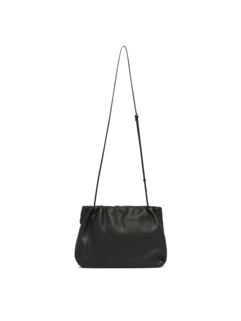 The Row Black Large Leather Bourse Pouch