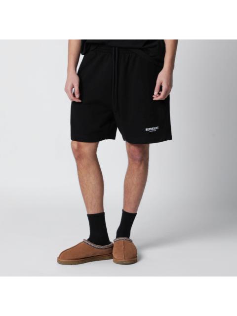 REPRESENT Represent Black Cotton Shorts With Logo Men