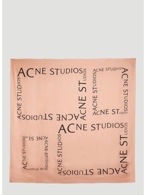 Acne Studios Acne Studios Women Logo Print Sqaure Scarf