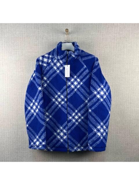Burberry Burberry FW23 Color-Block Check Reversible Fleece Jacket