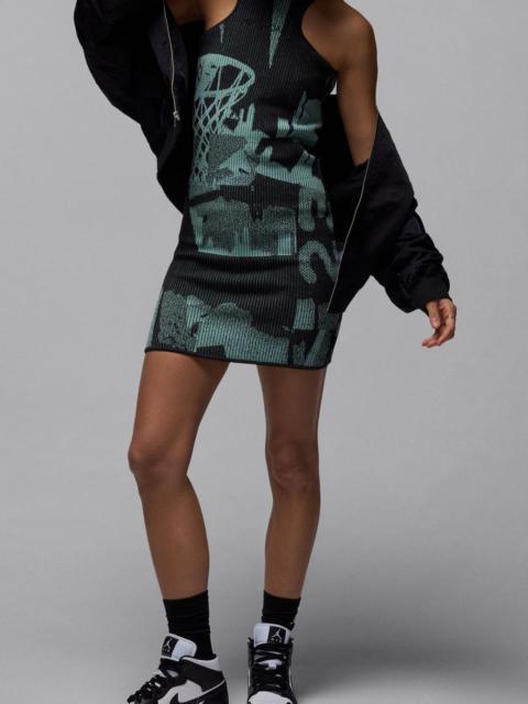 Jordan Air Jordan Rib Body-Con Dress in Mineral at Nordstrom