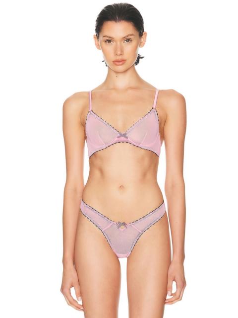 Fleur du Mal Sabrina Mesh Demi Bra