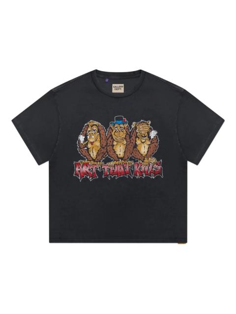GALLERY DEPT. Gallery Dept. See No Evil Monkey-print Cotton T-shirt