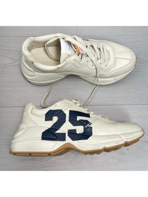 GUCCI Gucci Rhyton 25 Beige Leather Sneakers