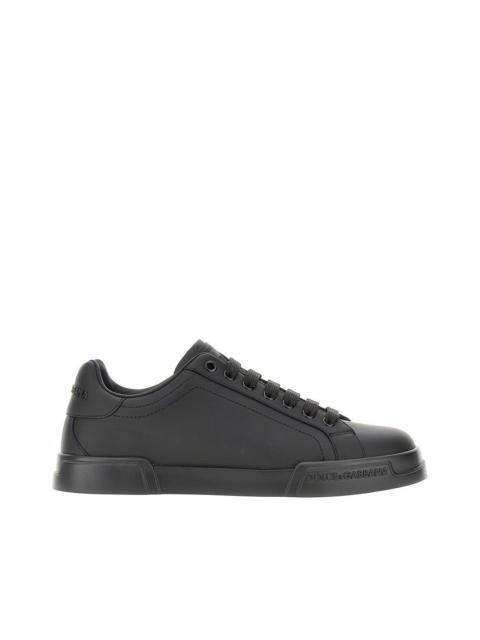 Dolce & Gabbana Dolce&Gabbana Portofino Nappa Leather Sneakers Black