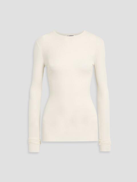 Jil Sander Silk-jersey top