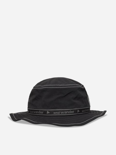 and Wander JQ Tape Hat Black