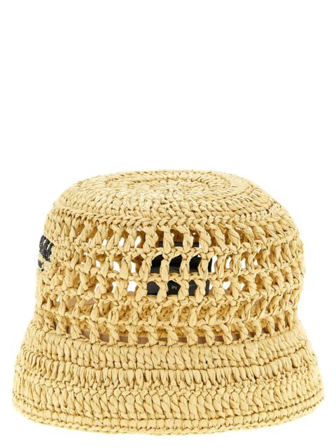 Prada Prada Women Crochet Logo Bucket Hat