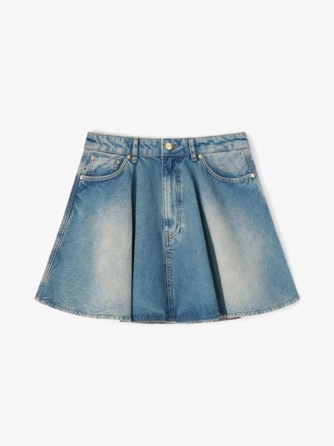 GANNI TINT RIGID DENIM SKIRT