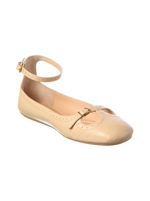 Chloé Chloé Misty Leather Ballerina Flat
