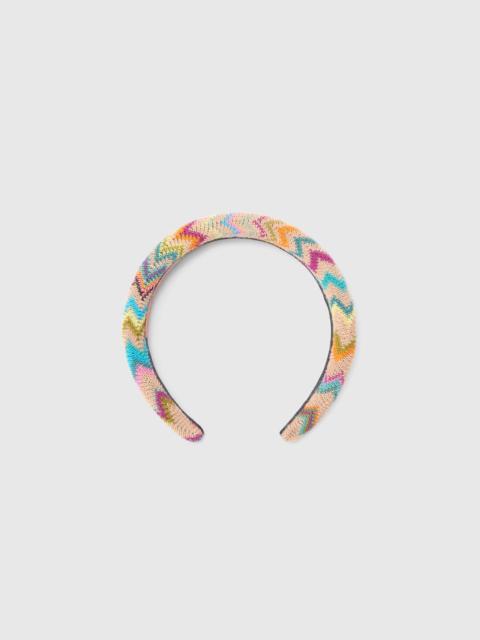 Missoni Padded zigzag wool-blend headband