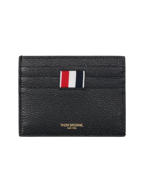Thom Browne Black Pebble Grain Note Compartment Card Holder