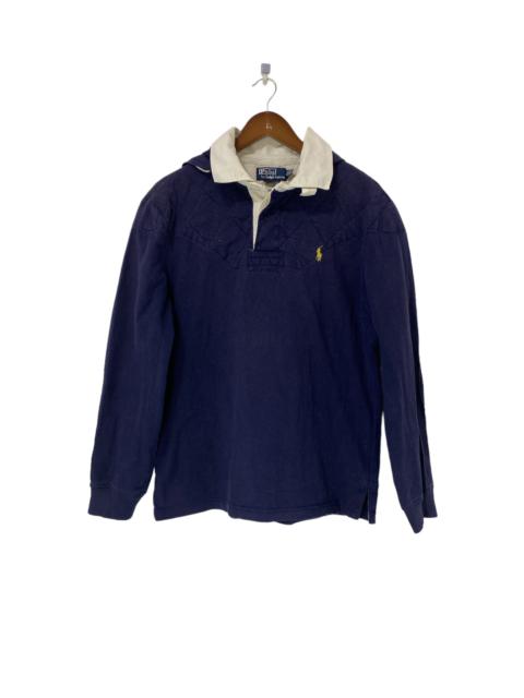 Other Designers Polo Ralph Lauren - VTG Polo Ralph Lauren PoloRugby Shirt With Attachable Hoodie