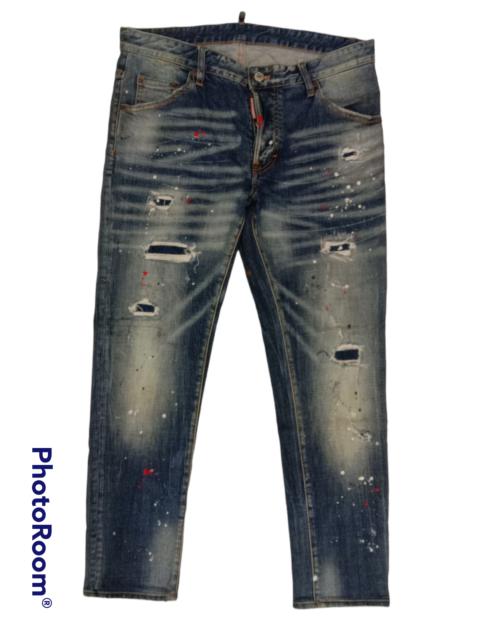 DSQUARED2 AWESOME DISTRESSED DESIGN DSQ2 JEANS SLIM FIT