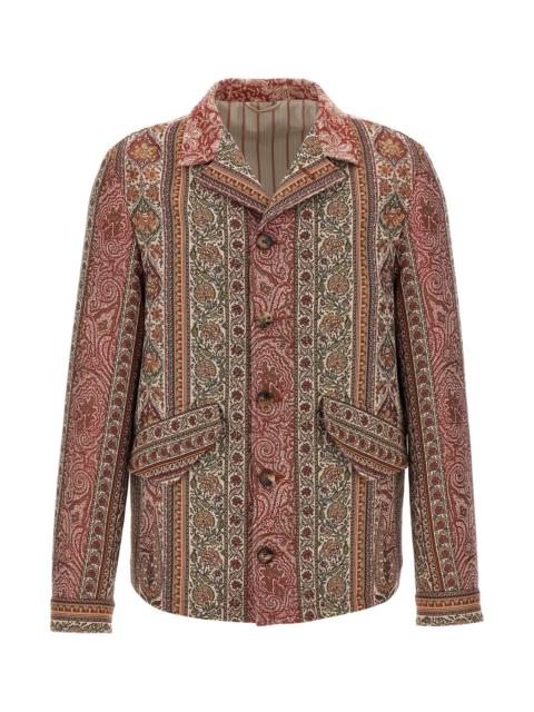 Etro Balmacaan neck overshirt