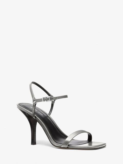 MICHAEL KORS Selina Burnished Leather Sandal
