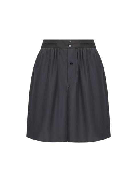 Lemaire Grey silk pongee shorts