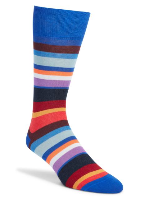 Paul Smith Paul Smith Marek Stripe Socks in Cobalt Blue at Nordstrom