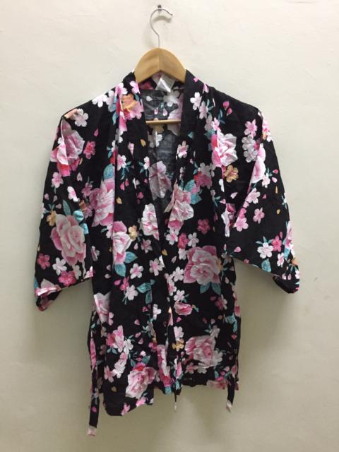 Other Designers Cardigan - Vintage Full Print Flower Flora Kimono Cardigan