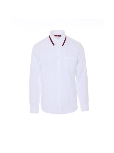 GUCCI Gucci Men Oxford Shirt With Web Tape