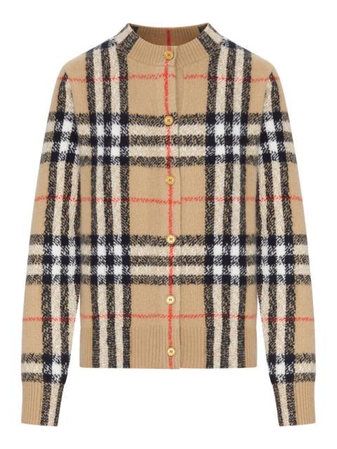 Burberry Burberry Women Check Knit Cardigan With Buttons
