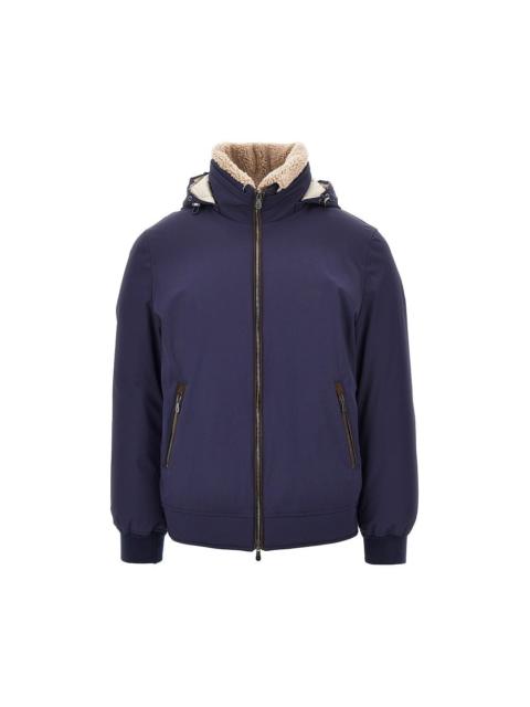 Brunello Cucinelli Brunello Cucinelli Stretch Nylon Down Jacket Blue