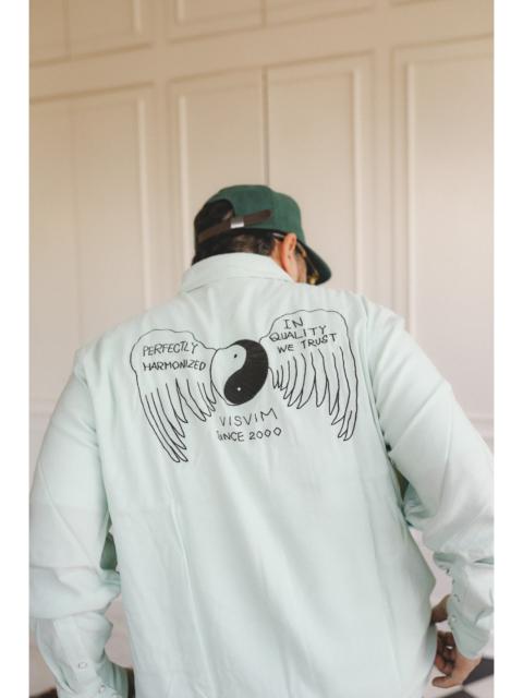 visvim VISVIM FOUR CORNERS L/S- LT. GREEN