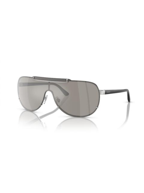 VERSACE Versace Mirror Silver Shield Men's Sunglasses VE2140 10006G 140