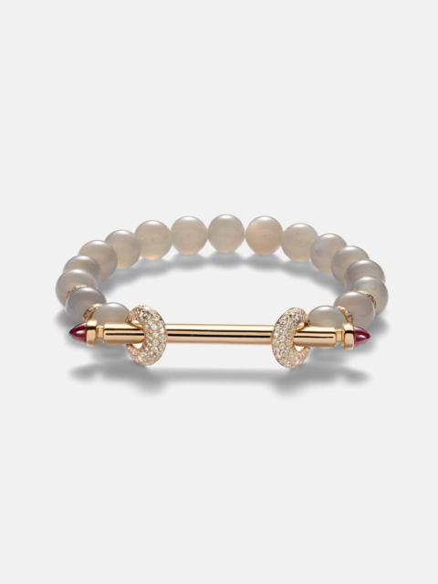 ANANYA Chakra 18kt gold bracelet with gemstones