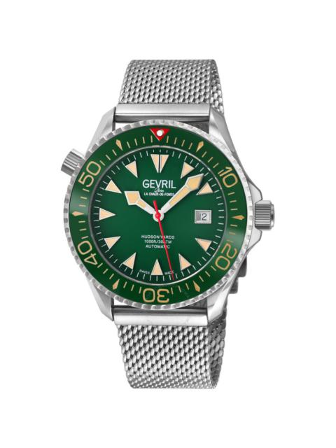 Other Designers Gevril Hudson Yards Automatic Green Dial Men's Watch 48846B