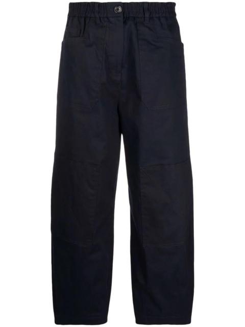 PAUL SMITH CROPPED WIDE-LEG TROUSERS