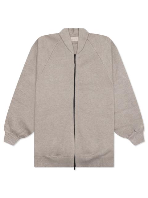 ESSENTIALS ESSENTIALS WOMEN'S CARDIGAN - DARK OATMEAL