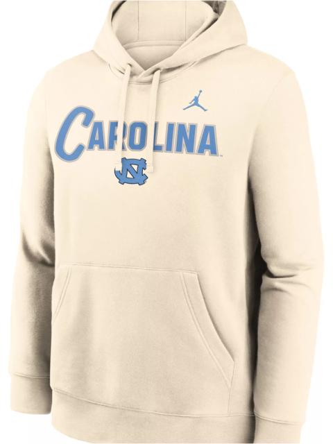 Jordan Jordan Men's North Carolina Tar Heels Natural Club Fleece Tackle Twill Hoodie