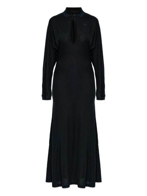 LACOSTE long-sleeved maxi dress