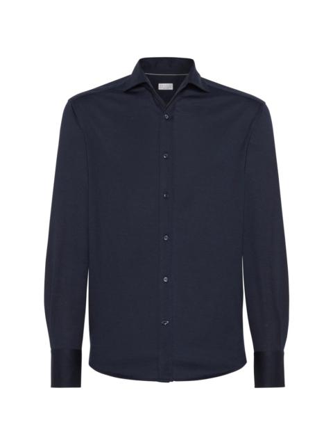 Brunello Cucinelli Brunello Cucinelli Blue Shirts Men