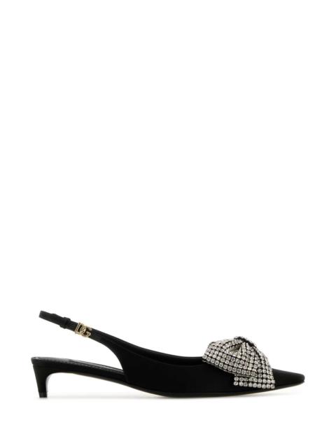 Dolce & Gabbana Dolce & Gabbana Women Black Satin Pumps