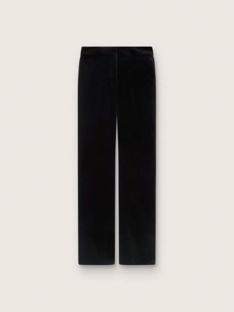 Golden Goose Women's slim-fit flared pants in black cotton velvet