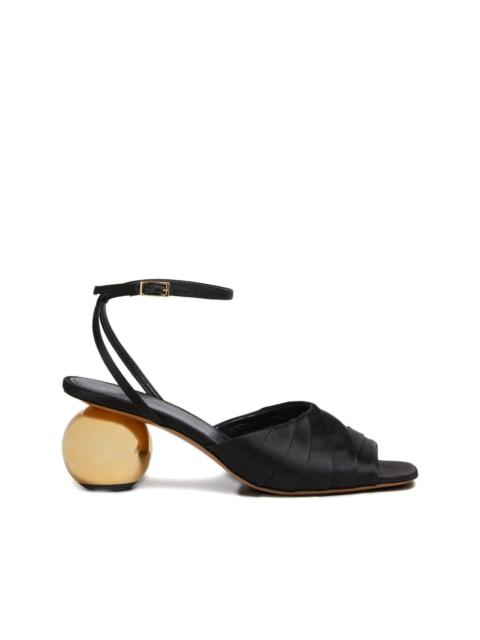 Marni leather sculptural heel sandals