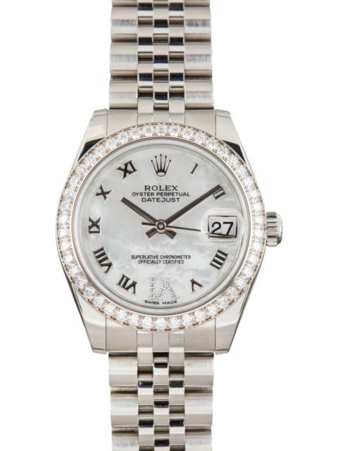 ROLEX Used Rolex Datejust 31 ref 178384 Mother of Pearl Dial