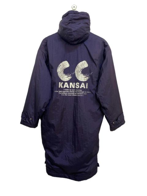 Vintage KANSAI CC Big Logo Long Jacket Sherpa